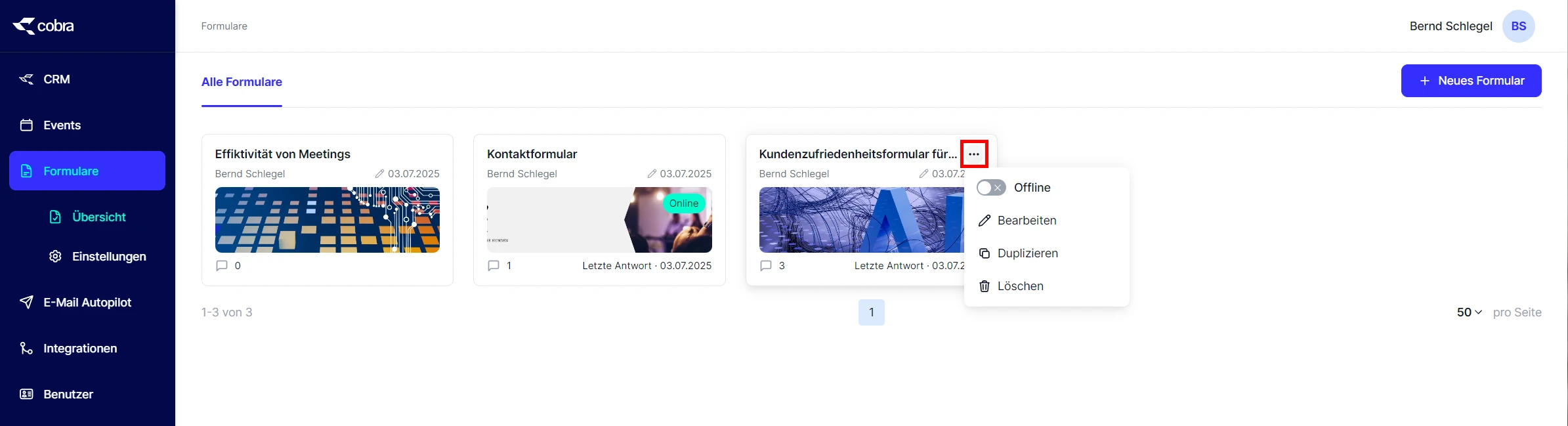 Forms Uebersicht Optionen Offline Unveroeffentlicht